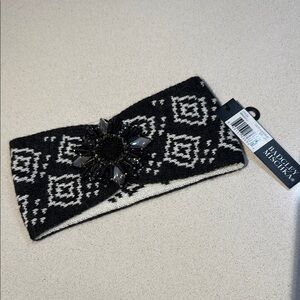 NWT Badgley Mischka Black and White Geometric Hair Accessory